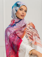 Chiffon Artistic Scarf -D33