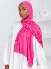 Premium Jersey Scarf- Dark Pink