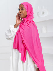 Premium Jersey Scarf- Dark Pink