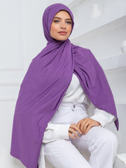 Premium Jersey Scarf- Plum Purple