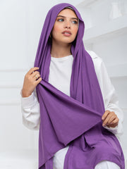 Premium Jersey Scarf- Plum Purple