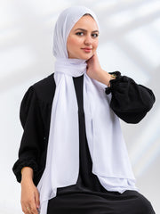 Premium Essential Chiffon- White