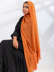 Premium Essential Chiffon- Saddle Brown