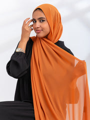 Premium Essential Chiffon- Saddle Brown