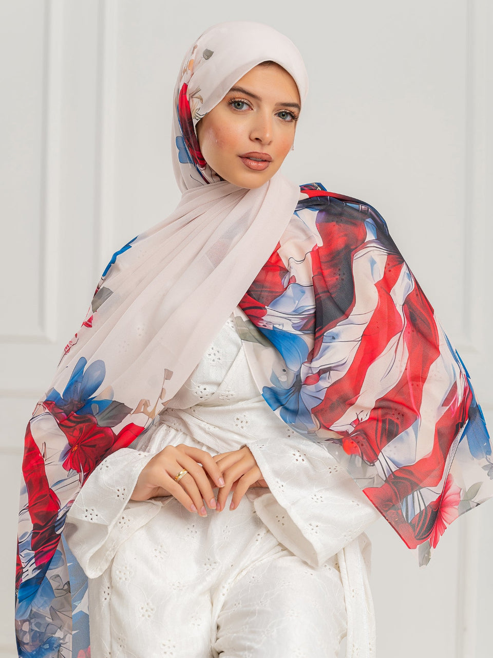 Misk Hijab US flag hijab scarf USA online hijab Muslim clothing